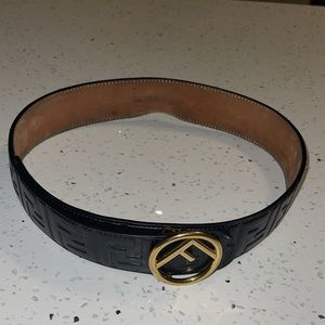 Authentic black & Gold Fendi belt